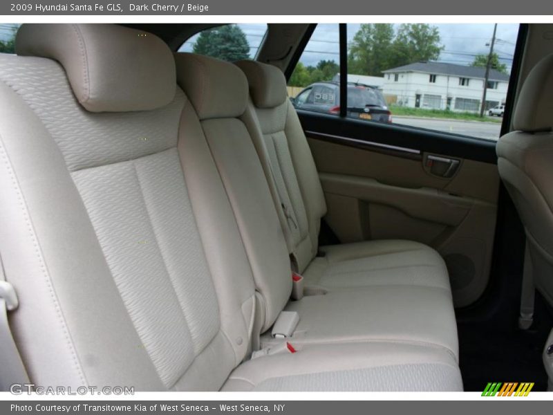 Dark Cherry / Beige 2009 Hyundai Santa Fe GLS