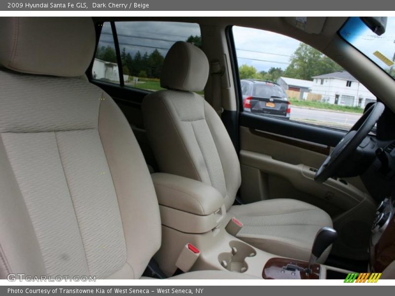 Dark Cherry / Beige 2009 Hyundai Santa Fe GLS