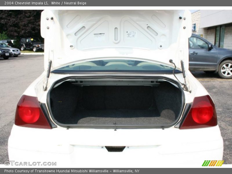 White / Neutral Beige 2004 Chevrolet Impala LS