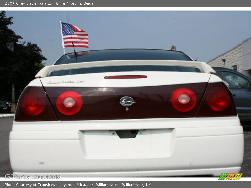 White / Neutral Beige 2004 Chevrolet Impala LS