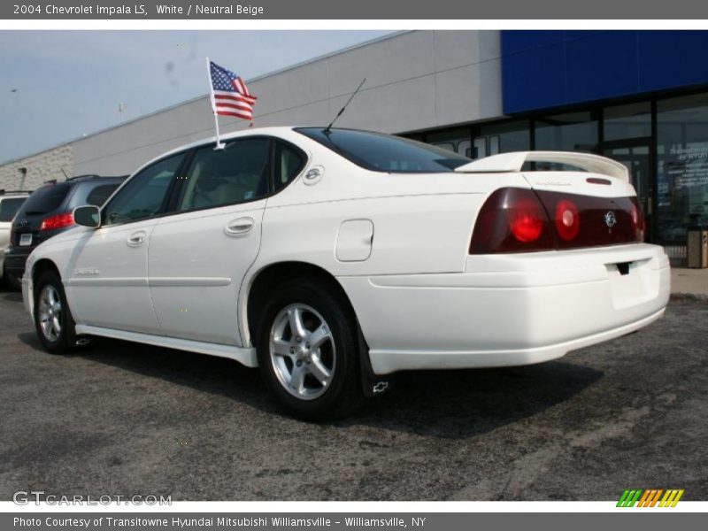 White / Neutral Beige 2004 Chevrolet Impala LS
