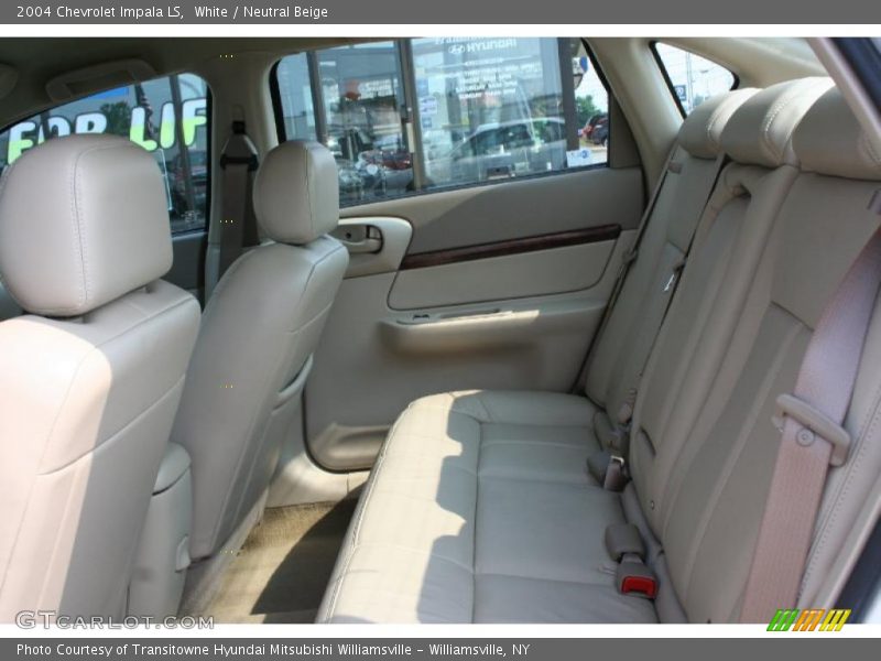 White / Neutral Beige 2004 Chevrolet Impala LS