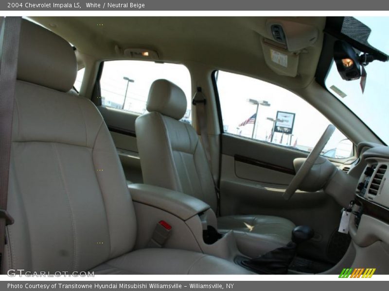 White / Neutral Beige 2004 Chevrolet Impala LS