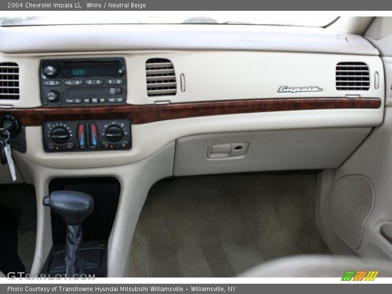 White / Neutral Beige 2004 Chevrolet Impala LS