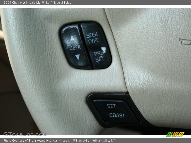 White / Neutral Beige 2004 Chevrolet Impala LS
