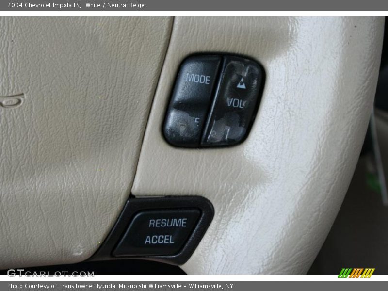 White / Neutral Beige 2004 Chevrolet Impala LS