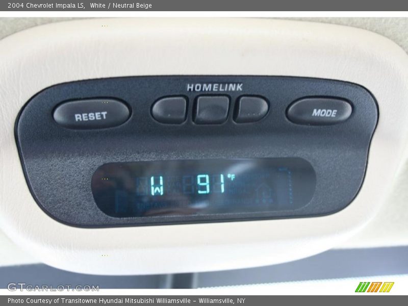 White / Neutral Beige 2004 Chevrolet Impala LS