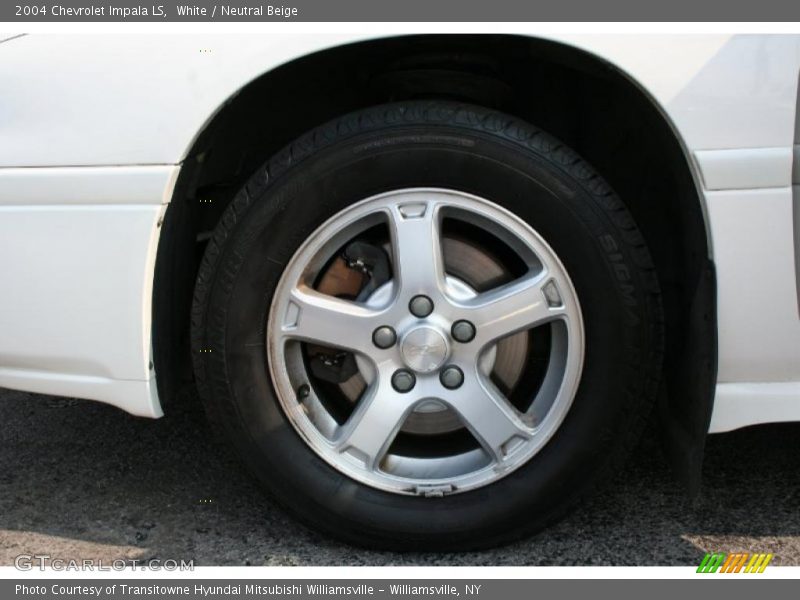 White / Neutral Beige 2004 Chevrolet Impala LS