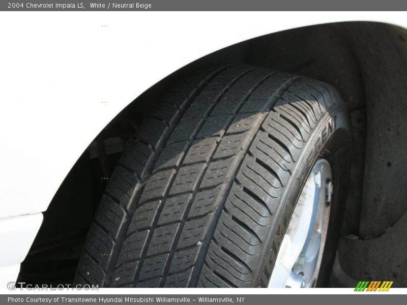 White / Neutral Beige 2004 Chevrolet Impala LS