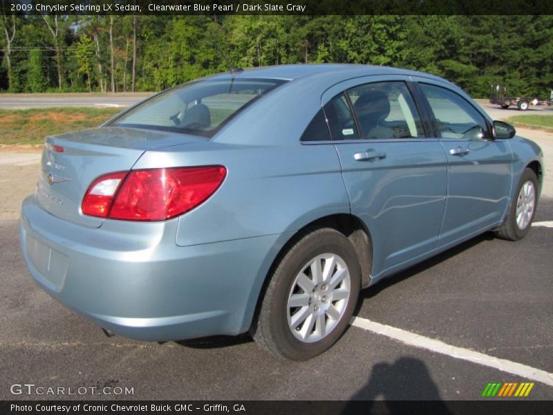 Clearwater Blue Pearl / Dark Slate Gray 2009 Chrysler Sebring LX Sedan