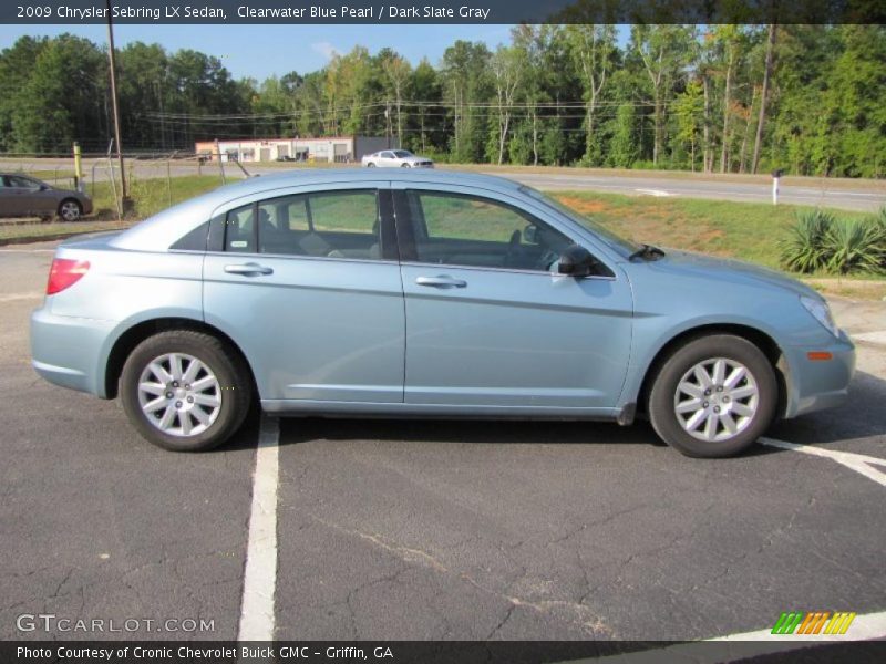 Clearwater Blue Pearl / Dark Slate Gray 2009 Chrysler Sebring LX Sedan