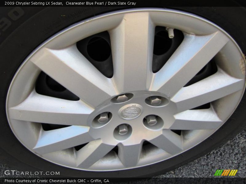Clearwater Blue Pearl / Dark Slate Gray 2009 Chrysler Sebring LX Sedan