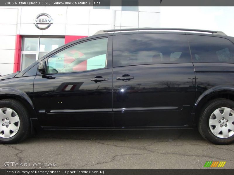 Galaxy Black Metallic / Beige 2006 Nissan Quest 3.5 SE