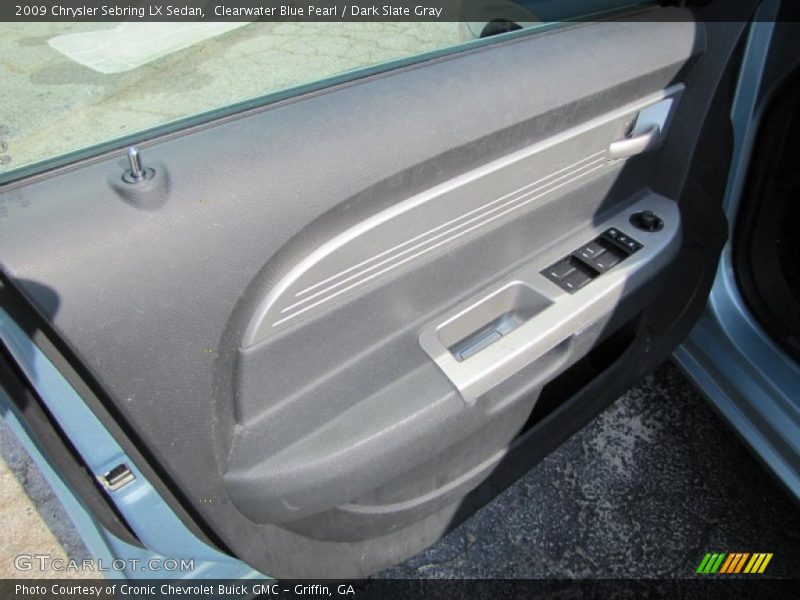 Clearwater Blue Pearl / Dark Slate Gray 2009 Chrysler Sebring LX Sedan