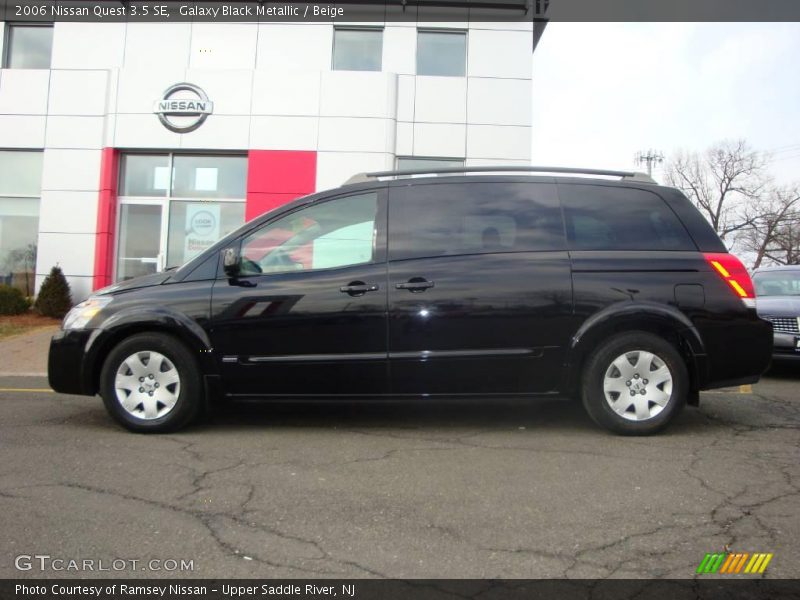 Galaxy Black Metallic / Beige 2006 Nissan Quest 3.5 SE