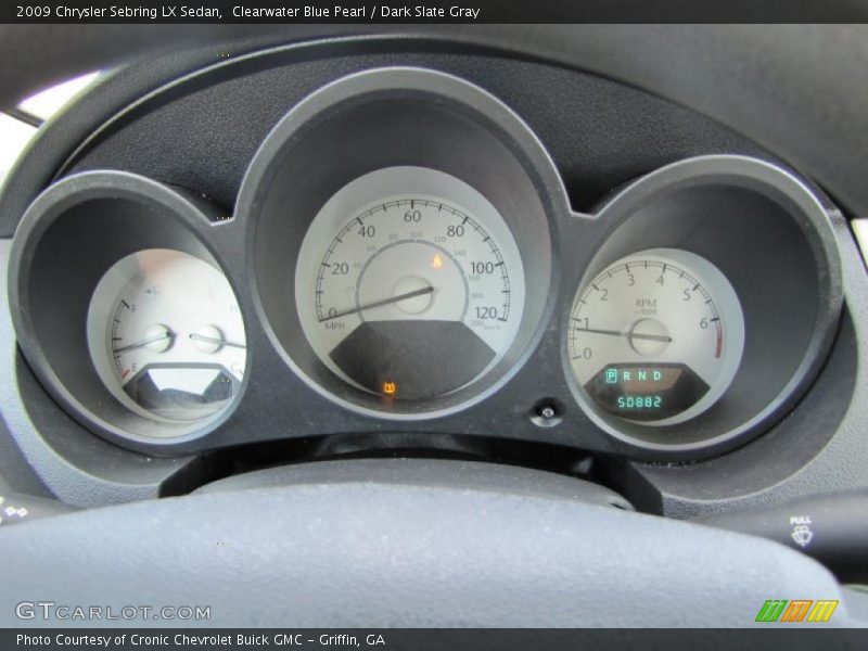 Clearwater Blue Pearl / Dark Slate Gray 2009 Chrysler Sebring LX Sedan