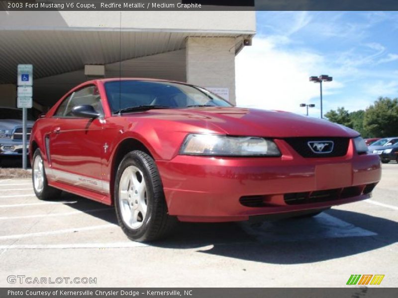 Redfire Metallic / Medium Graphite 2003 Ford Mustang V6 Coupe