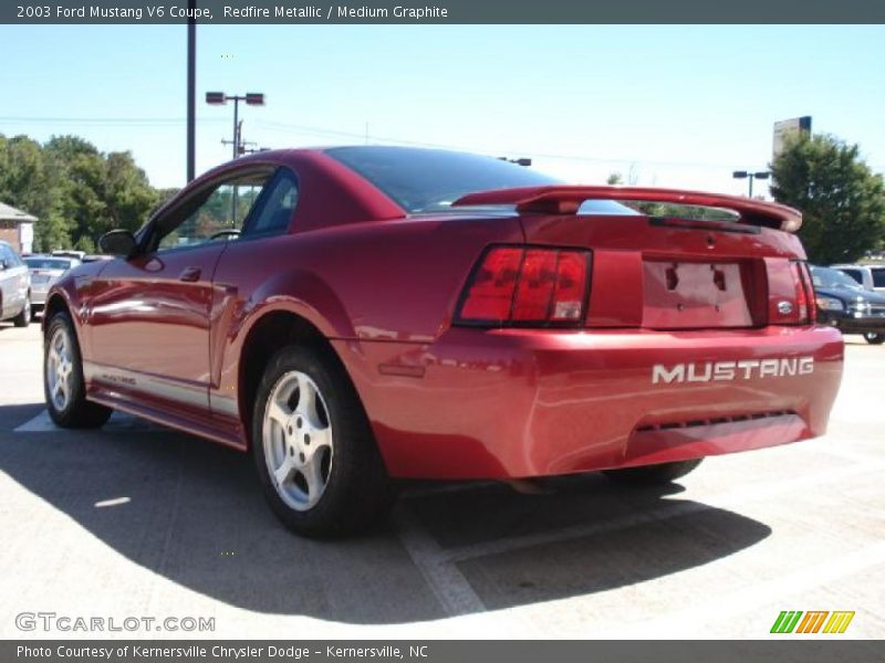 Redfire Metallic / Medium Graphite 2003 Ford Mustang V6 Coupe