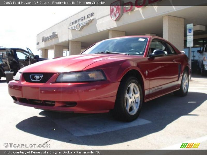 Redfire Metallic / Medium Graphite 2003 Ford Mustang V6 Coupe