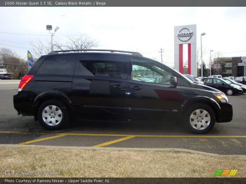 Galaxy Black Metallic / Beige 2006 Nissan Quest 3.5 SE