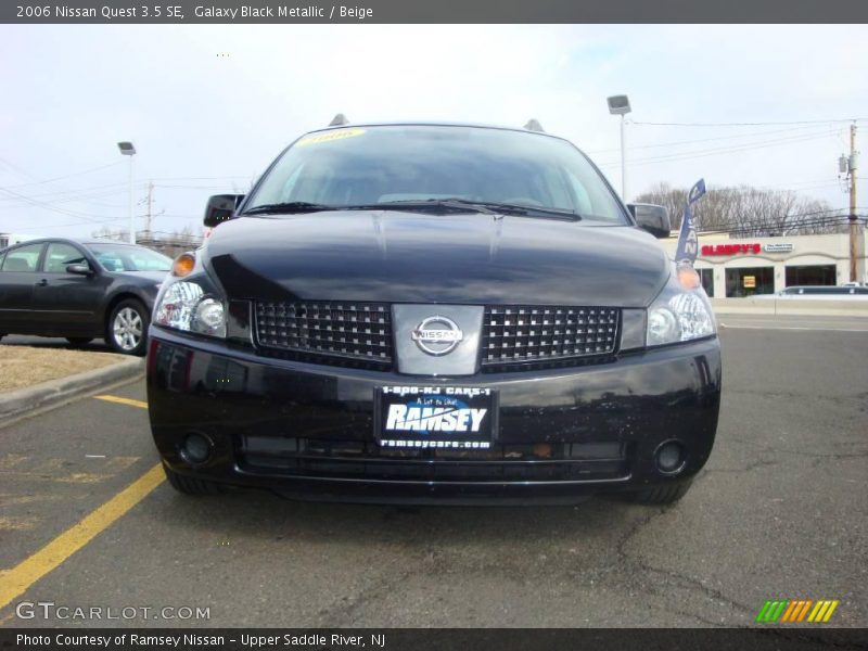 Galaxy Black Metallic / Beige 2006 Nissan Quest 3.5 SE