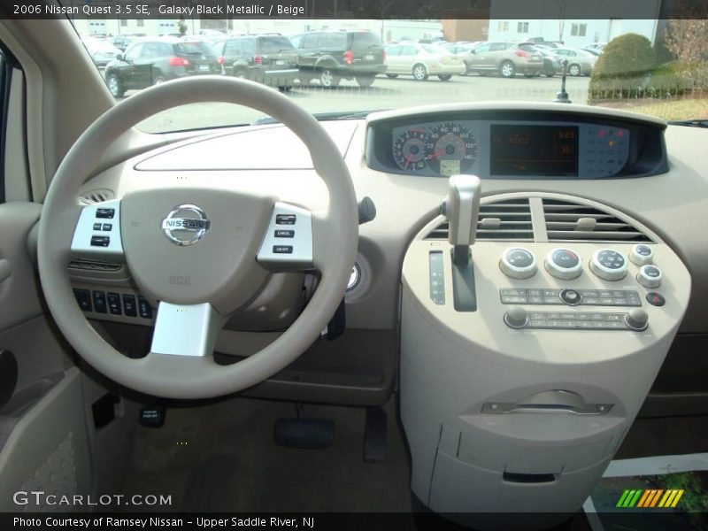 Galaxy Black Metallic / Beige 2006 Nissan Quest 3.5 SE