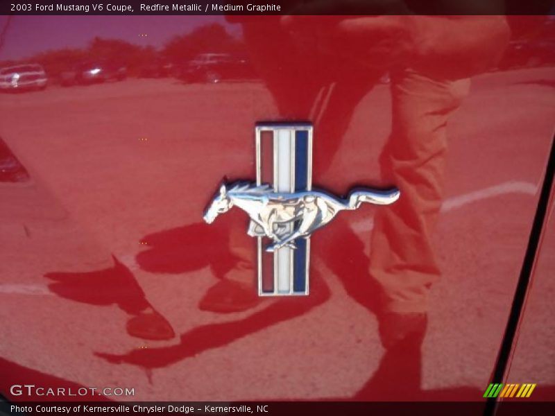Redfire Metallic / Medium Graphite 2003 Ford Mustang V6 Coupe