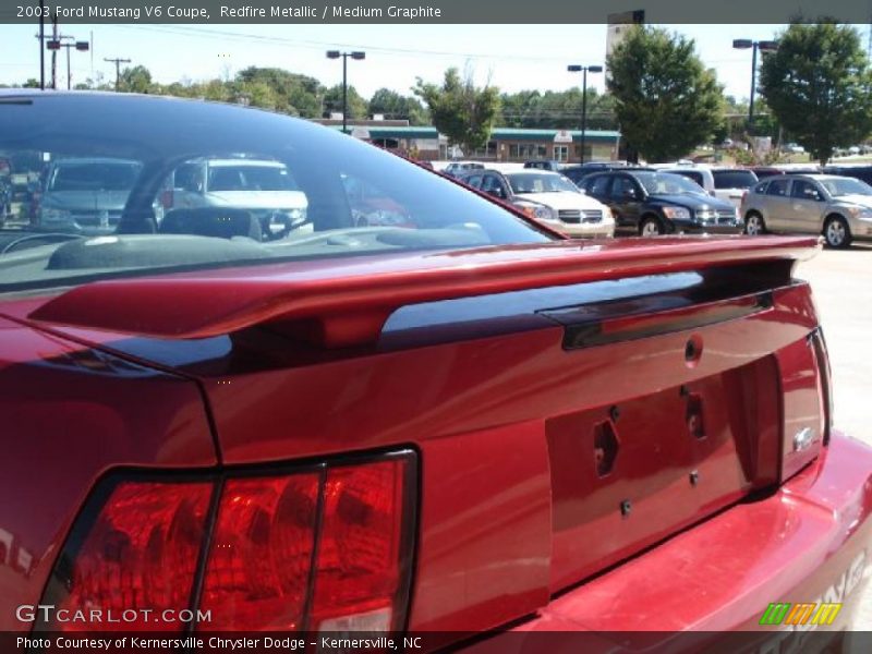 Redfire Metallic / Medium Graphite 2003 Ford Mustang V6 Coupe