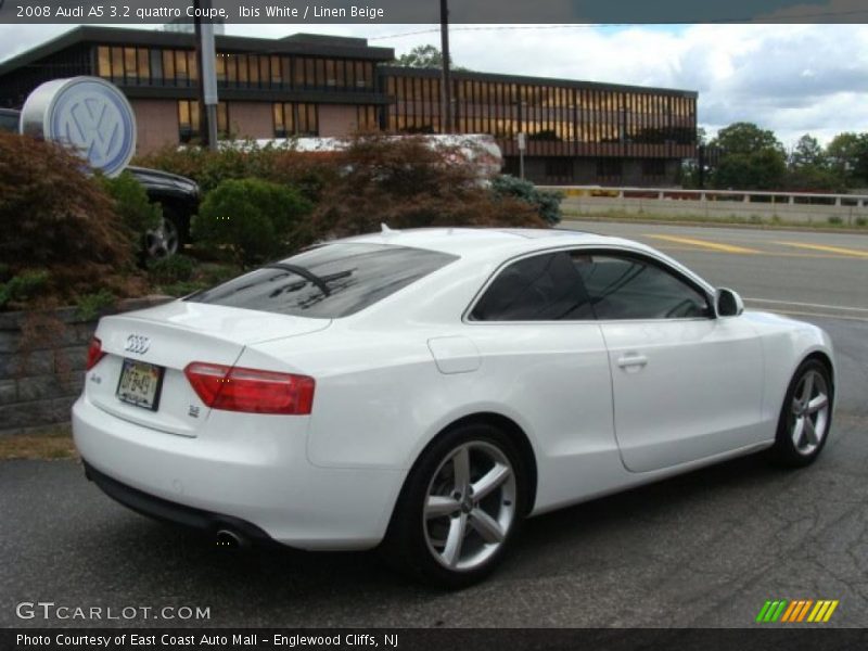 Ibis White / Linen Beige 2008 Audi A5 3.2 quattro Coupe