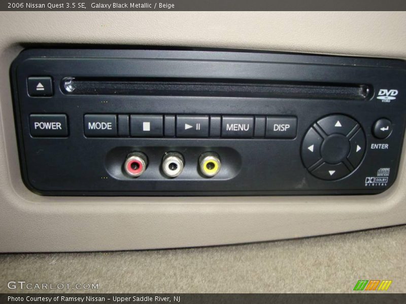 Galaxy Black Metallic / Beige 2006 Nissan Quest 3.5 SE