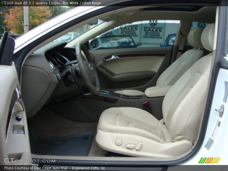 Ibis White / Linen Beige 2008 Audi A5 3.2 quattro Coupe