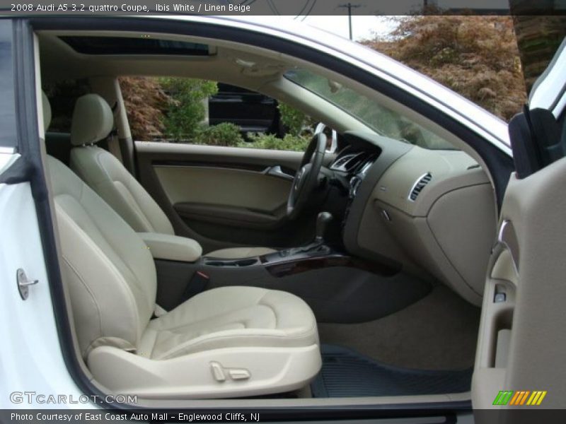 Ibis White / Linen Beige 2008 Audi A5 3.2 quattro Coupe