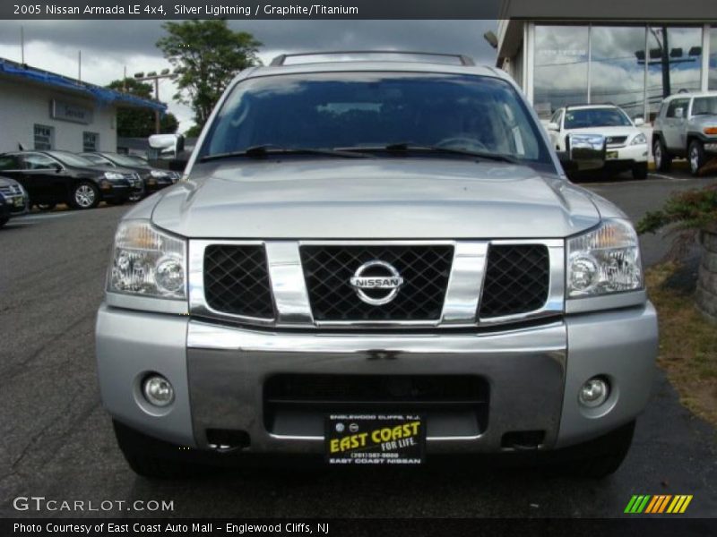 Silver Lightning / Graphite/Titanium 2005 Nissan Armada LE 4x4