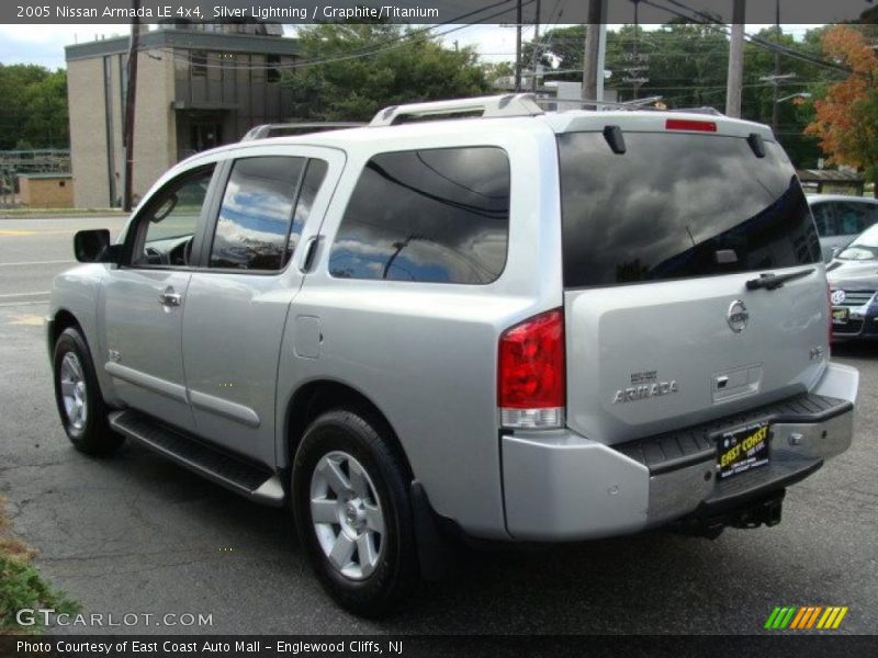 Silver Lightning / Graphite/Titanium 2005 Nissan Armada LE 4x4