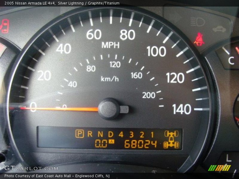 Silver Lightning / Graphite/Titanium 2005 Nissan Armada LE 4x4