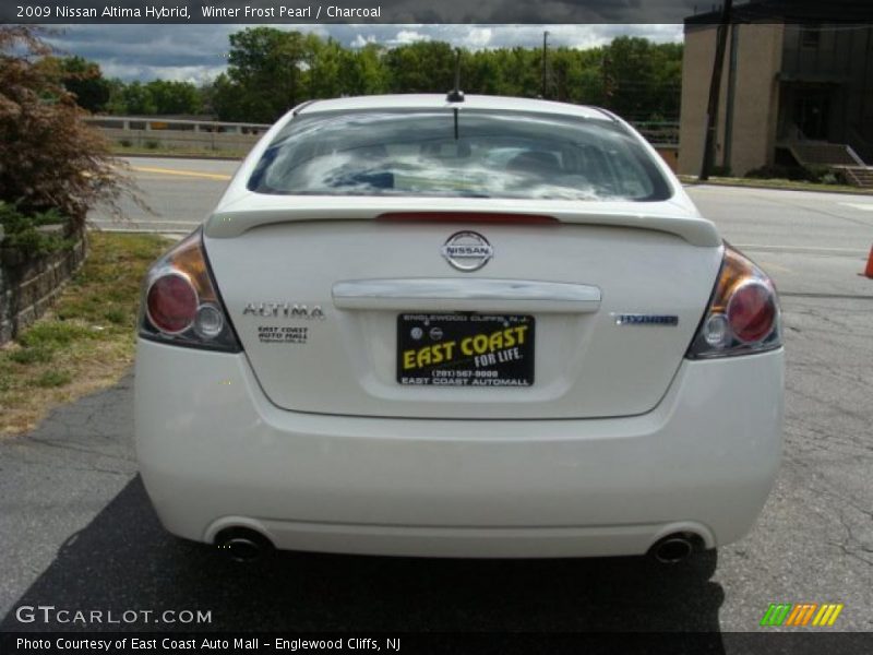 Winter Frost Pearl / Charcoal 2009 Nissan Altima Hybrid
