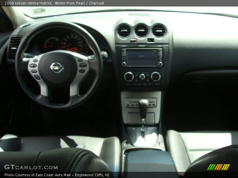 Winter Frost Pearl / Charcoal 2009 Nissan Altima Hybrid