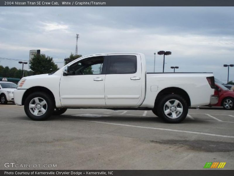 White / Graphite/Titanium 2004 Nissan Titan SE Crew Cab