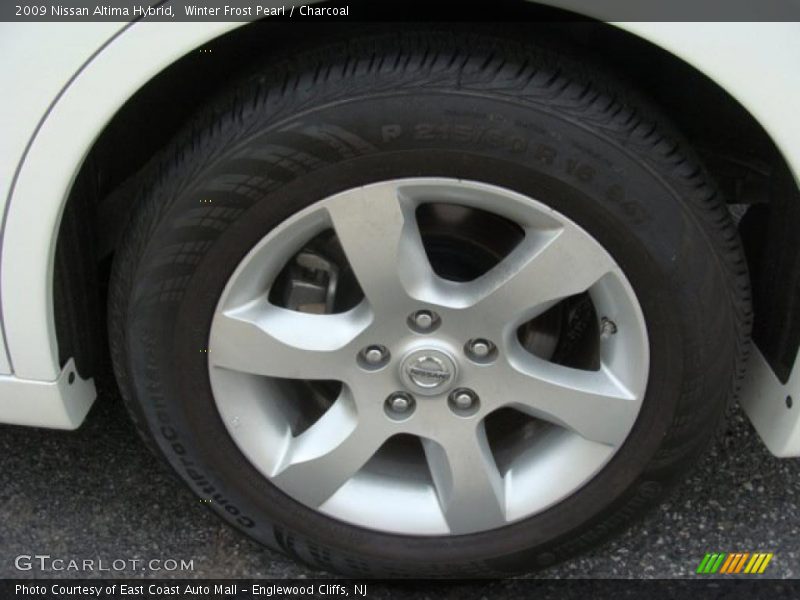 Winter Frost Pearl / Charcoal 2009 Nissan Altima Hybrid