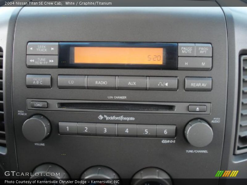 White / Graphite/Titanium 2004 Nissan Titan SE Crew Cab