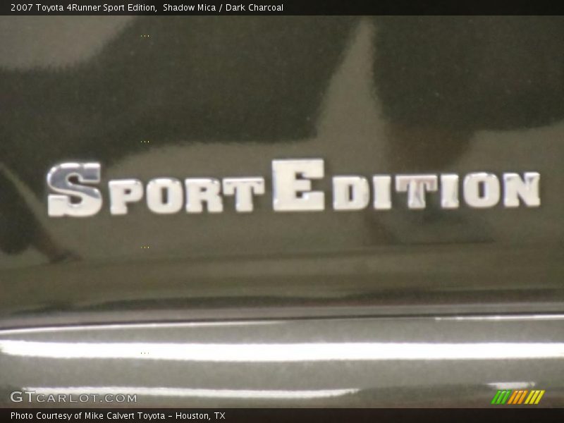 Shadow Mica / Dark Charcoal 2007 Toyota 4Runner Sport Edition