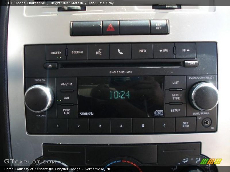 Bright Silver Metallic / Dark Slate Gray 2010 Dodge Charger SXT