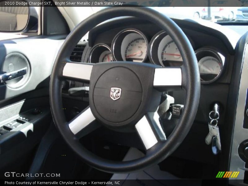 Bright Silver Metallic / Dark Slate Gray 2010 Dodge Charger SXT