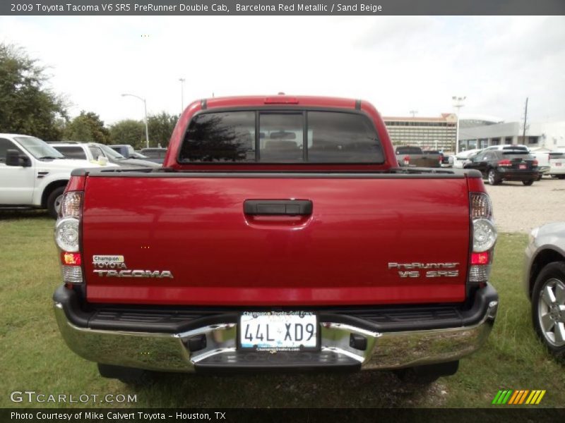 Barcelona Red Metallic / Sand Beige 2009 Toyota Tacoma V6 SR5 PreRunner Double Cab