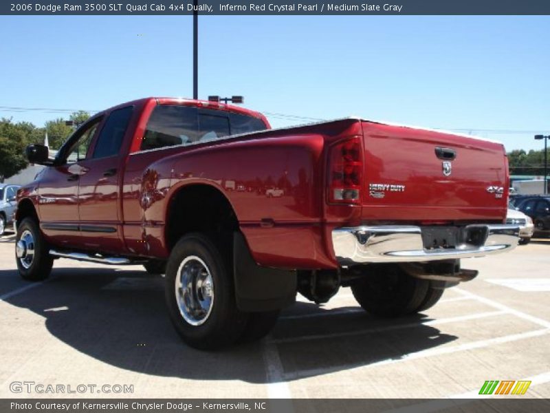 Inferno Red Crystal Pearl / Medium Slate Gray 2006 Dodge Ram 3500 SLT Quad Cab 4x4 Dually