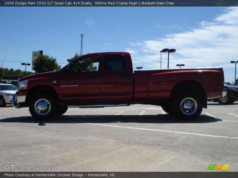 Inferno Red Crystal Pearl / Medium Slate Gray 2006 Dodge Ram 3500 SLT Quad Cab 4x4 Dually
