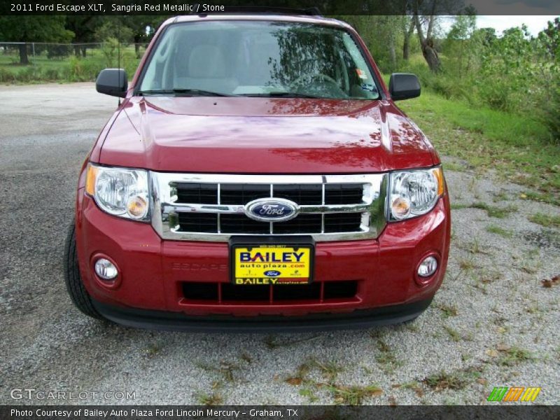 Sangria Red Metallic / Stone 2011 Ford Escape XLT