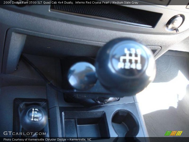Inferno Red Crystal Pearl / Medium Slate Gray 2006 Dodge Ram 3500 SLT Quad Cab 4x4 Dually