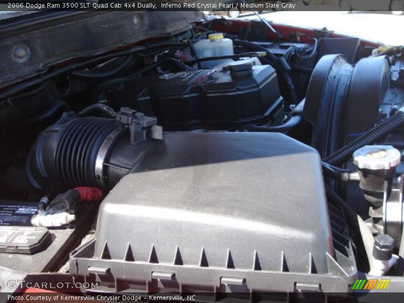 Inferno Red Crystal Pearl / Medium Slate Gray 2006 Dodge Ram 3500 SLT Quad Cab 4x4 Dually
