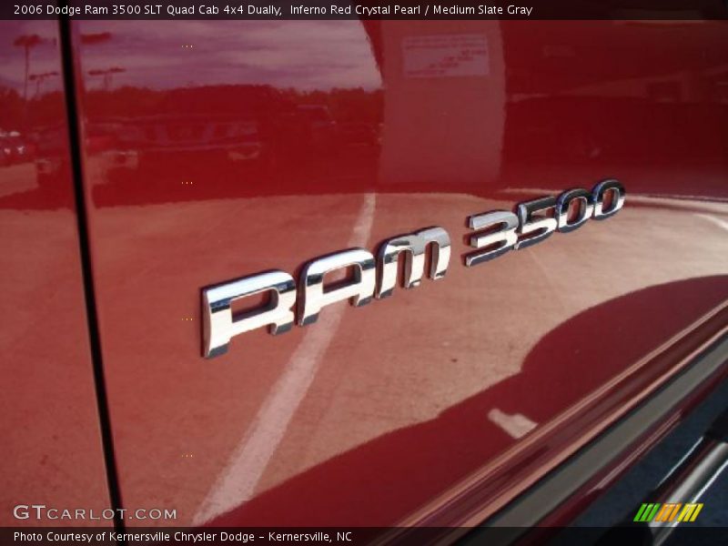 Inferno Red Crystal Pearl / Medium Slate Gray 2006 Dodge Ram 3500 SLT Quad Cab 4x4 Dually